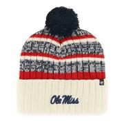 SCRIPT OLE MISS TAVERN CUFF KNIT WITH POM