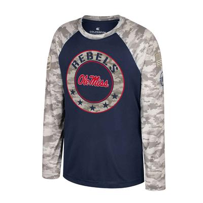 OLE MISS YOUTH OHT MOJAVE LS TEE