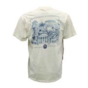 SS COMFORT COLORS OLE MISS CAMPUS LANDMARK POCKET TEE