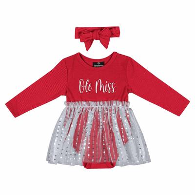 OLE MISS INFANT REFLECTION TULLE DRESS