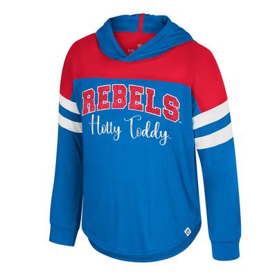 OLE MISS GIRLS REFLECTION HOODED TEE