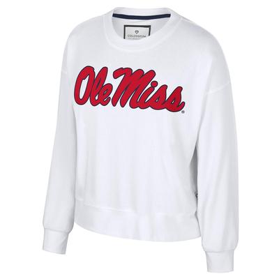 OLE MISS WALK-OFF RIBBED LS SWEATER