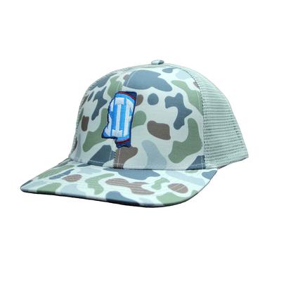 STATE SIP SLATE CAMO TRUCKER CAP