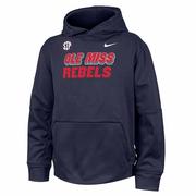 BOYS SIP OLE MISS REBELS THERMA PO HOODY