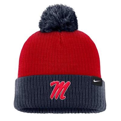 SCRIPT M REBELS HO24 PEAK BEANIE WITH POM