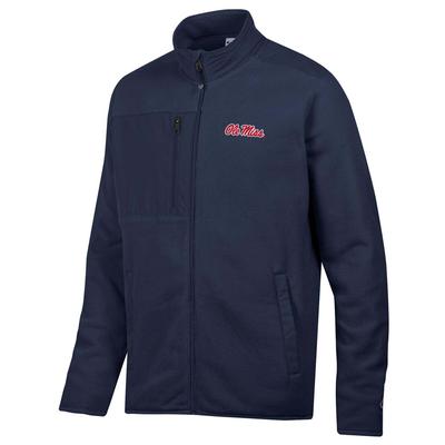 SCRIPT OLE MISS EXPLORER FULL ZIP JACKET NAVY