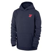 BOYS SCRIPT M FULL ZIP CLUB HOODY