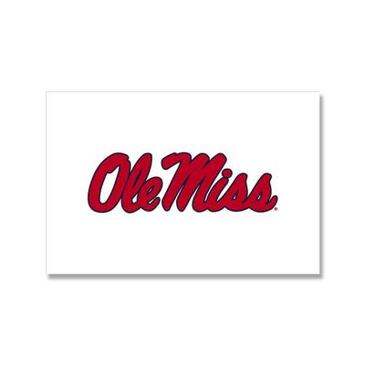 4X6 DOUBLE SIDED SCRIPT OLE MISS FLAG WITH GROMMETS