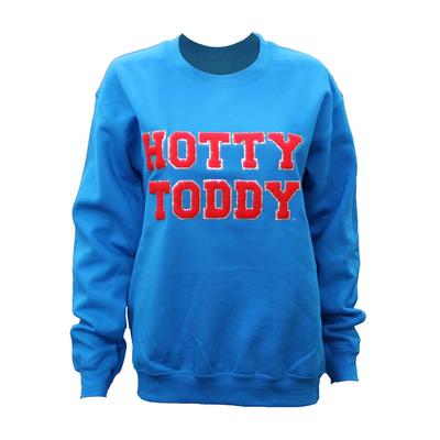 HOTTY TODDY VARSITY PATCH CREWNECK FLEECE