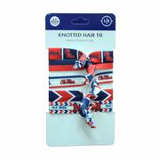 OLE MISS KNOTTED HAIR TIE SET OF 5