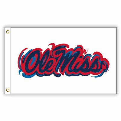 JP OLE MISS 3X5 NYLON FLAG WITH GROMMETS