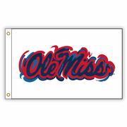 JP OLE MISS 3X5 NYLON FLAG WITH GROMMETS