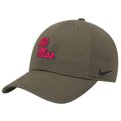 STACKED OLE MISS US FLAG MILITARY COTTON CLUB CAP