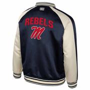 OLE MISS CYBERPUNK SATEEN BOMBER JACKET