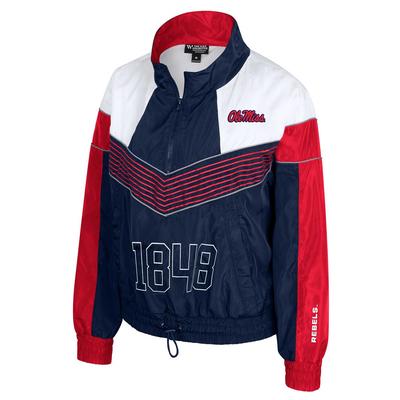 OLE MISS WOMENS QUARTER ZIP TRACK JACKET