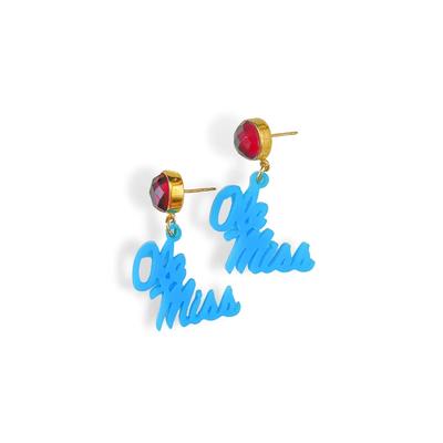 OLE MISS MINI EARRINGS