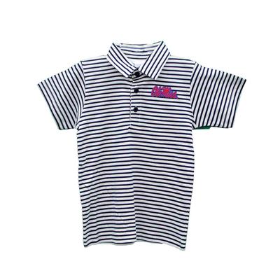 OLE MISS STRIPE POLO SHIRT