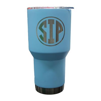 30OZ LASER ETCHED CIRCLE SIP LOGO TUMBLER