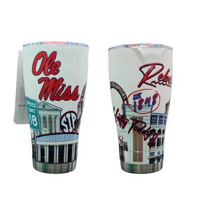 30OZ OLE MISS CAMPUS ICONS TUMBLER