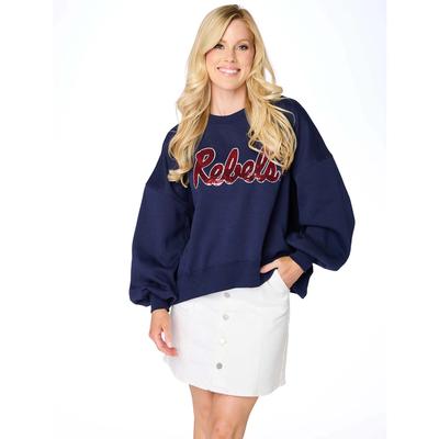 REBELS SEQUIN BALLOON PULLOVER