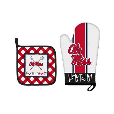 OLE MISS MITT AND POT HOLDER SET