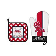 OLE MISS MITT AND POT HOLDER SET