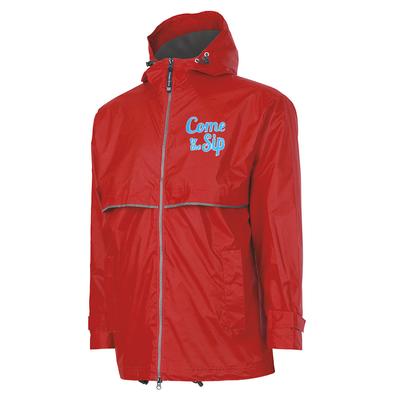 COME TO THE SIP NEW ENGLANDER RAIN JACKET