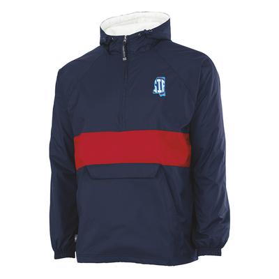 STATE SIP CLASSIC STRIPED PULLOVER QTR ZIP JACKET