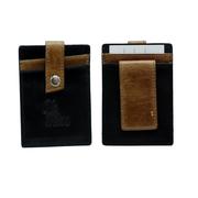 OLE MISS WESTBRIDGE TWO-TONE RFID LEATHER MONEY CLIP