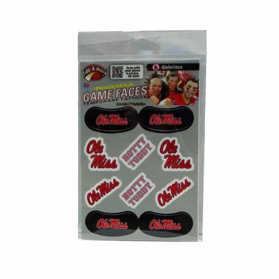 OLE MISS HOTTY TODDY PEEL AND STICK TATTOO SHEET