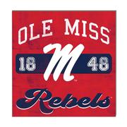 10X10 REBELS RETRO TEAM MASCOT SIGN