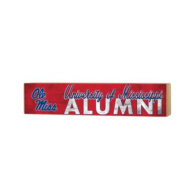 3X13 UNIVERSITY OF MISSISSIPPI OLE MISS ALUMNI BLOCK