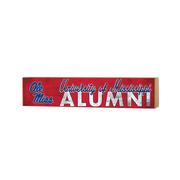 3X13 UNIVERSITY OF MISSISSIPPI OLE MISS ALUMNI BLOCK