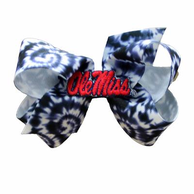 MEDIUM TIE-DYE OLE MISS GROSGRAIN BOW 