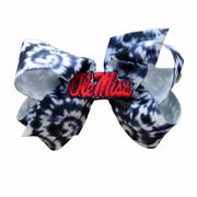 MEDIUM TIE-DYE OLE MISS GROSGRAIN BOW 