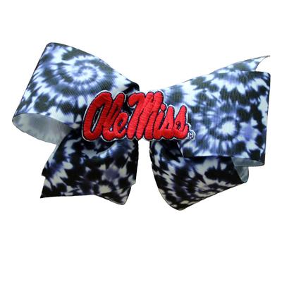 KING TIE-DYE OLE MISS GROSGRAIN BOW