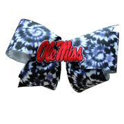 KING TIE-DYE OLE MISS GROSGRAIN BOW