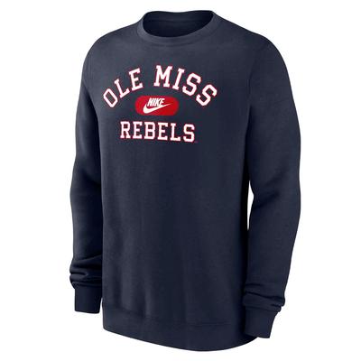 OLE MISS REBELS CLUB FLEECE CREW