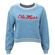 SCRIPT OLE MISS RENEW WOMENS SWEATER