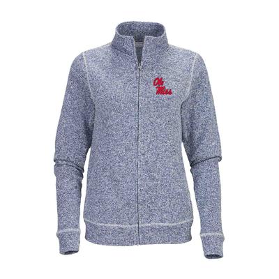 LADIES STACKED OLE MISS ALPINE FULL ZIP JACKET