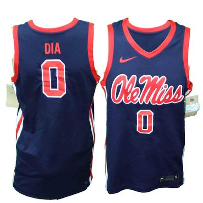 OLE MISS NO 0 DIA BASKETBALL JERSEY