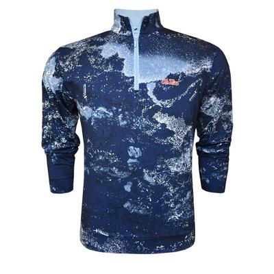 OLE MISS REAL TREE GALAXY QTR ZIP PULLOVER