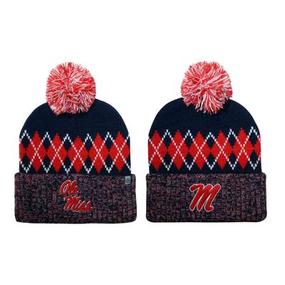 OLE MISS BLUR BEANIE WITH CUFF