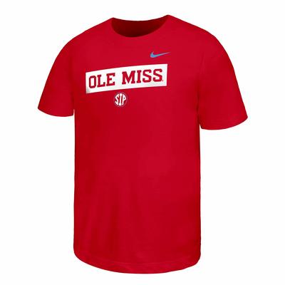 YOUTH OLE MISS CIRCLE SIP CORE TEE