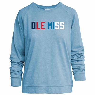 BLOCK OLE MISS LAKESIDE LS TEE