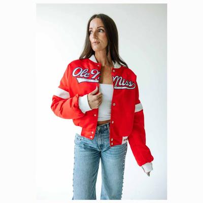 OLE MISS MILES SWIPE VARSITY JACKET