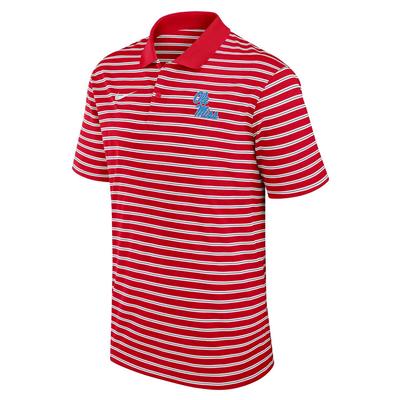 STACKED OLE MISS VICTORY STRIPE POLO