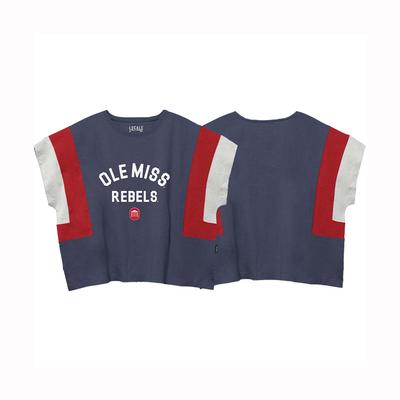 OLE MISS REBELS LYCEUM SWELL OVERSIZED COLORBLOCK TEE