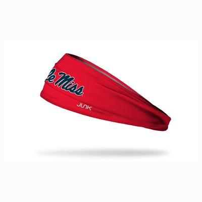 RED SCRIPT OLE MISS HEADBAND