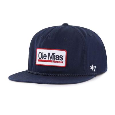 SQUARE OLE MISS POLLOCK ROPE CAPTAIN CAP